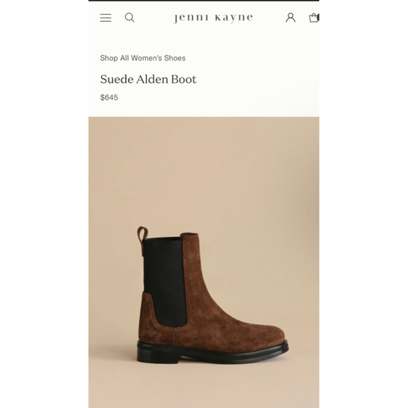 Jenni Kayne Shoes - New Jenni Kayne Suede Alden Boot Brown Black Ankle Boots & Booties 39/9